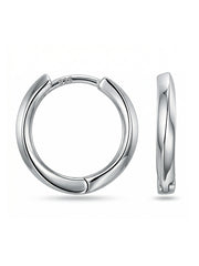 Retro Style Round Huggie Hoop Earring
