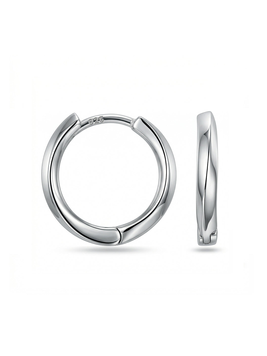 Remy Retro Round Men's Huggie Hoops
