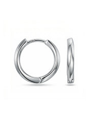 Remy Retro Round Men's Huggie Hoops