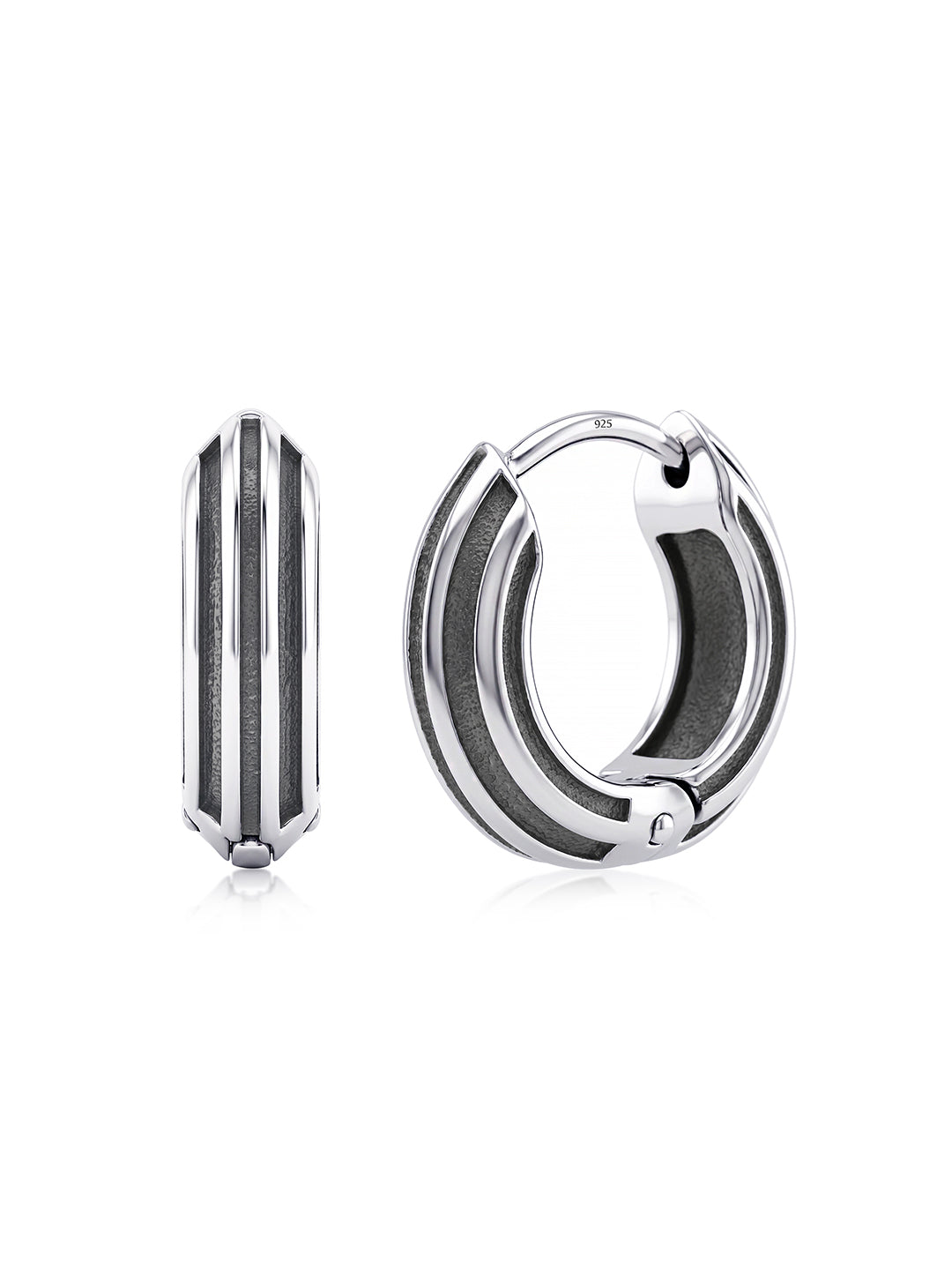 Men’s Antique Huggie Earrings