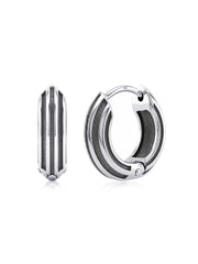 Men’s Antique Huggie Earrings