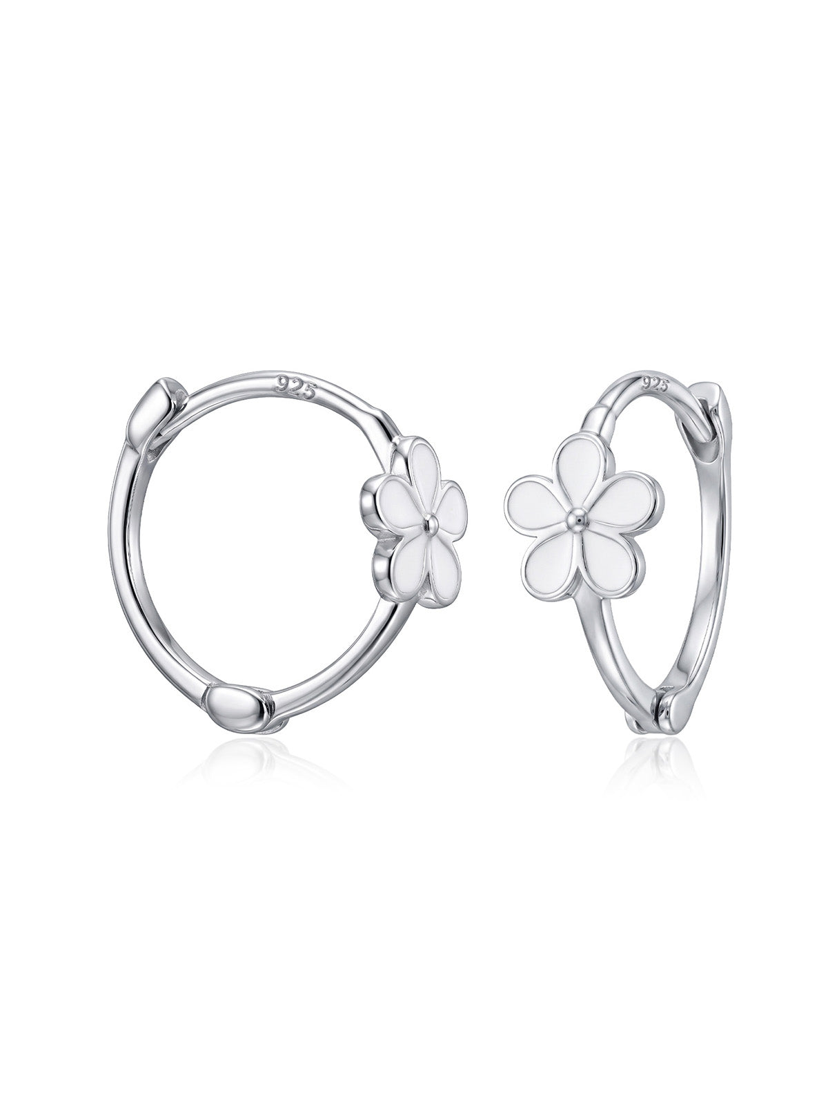 Margherita Daisy Charm Women's Huggie Earrings