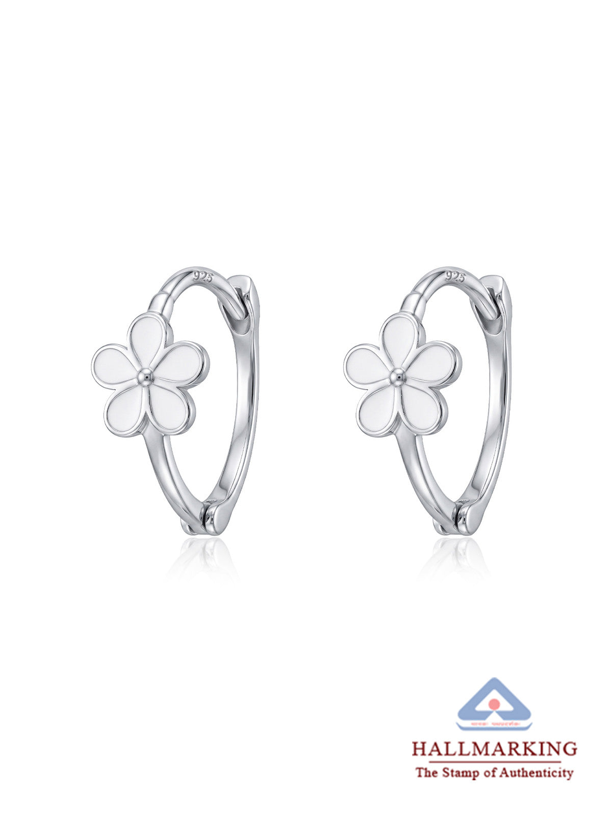 Margherita Daisy Charm Women's Huggie Earrings