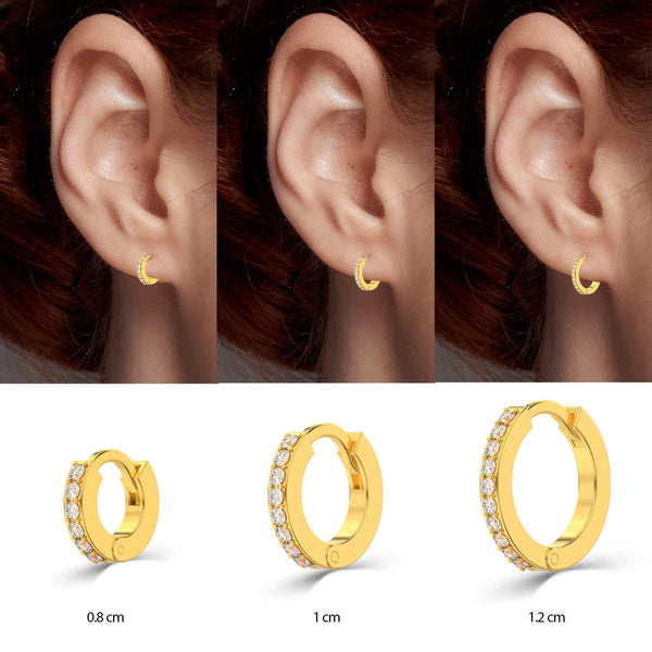 Girl Ear Side Rings LeCalla Buy 925 Sterling Silver Cartilage