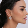925 Sterling Silver Antique Round Textured Filigree Hoop Earrings for Women