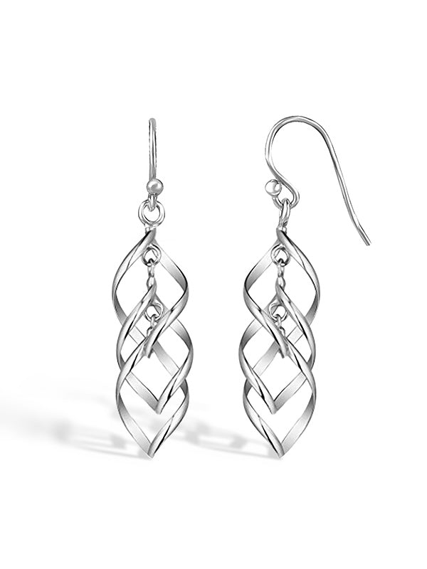 Infinity Knot Drop Earrings