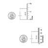 925 Sterling Silver Cross-Earrings for Teen Women and Girls