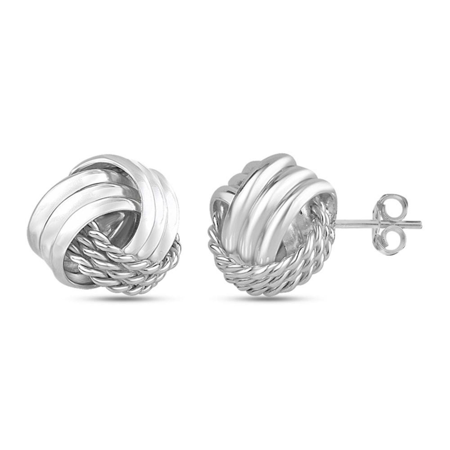 Silver Classic Stud Earrings