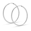 925 Sterling Silver Diamond Cut Big Hoop Earrings for Women