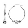 925 Sterling Silver ClickTop Hoop Earrings for Teen Women