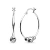 925 Sterling Silver ClickTop Hoop Earrings for Teen Women
