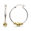 925 Sterling Silver Gold Plated Hoop Earrings for Teen Women