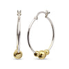 925 Sterling Silver Gold Plated Hoop Earrings for Teen Women