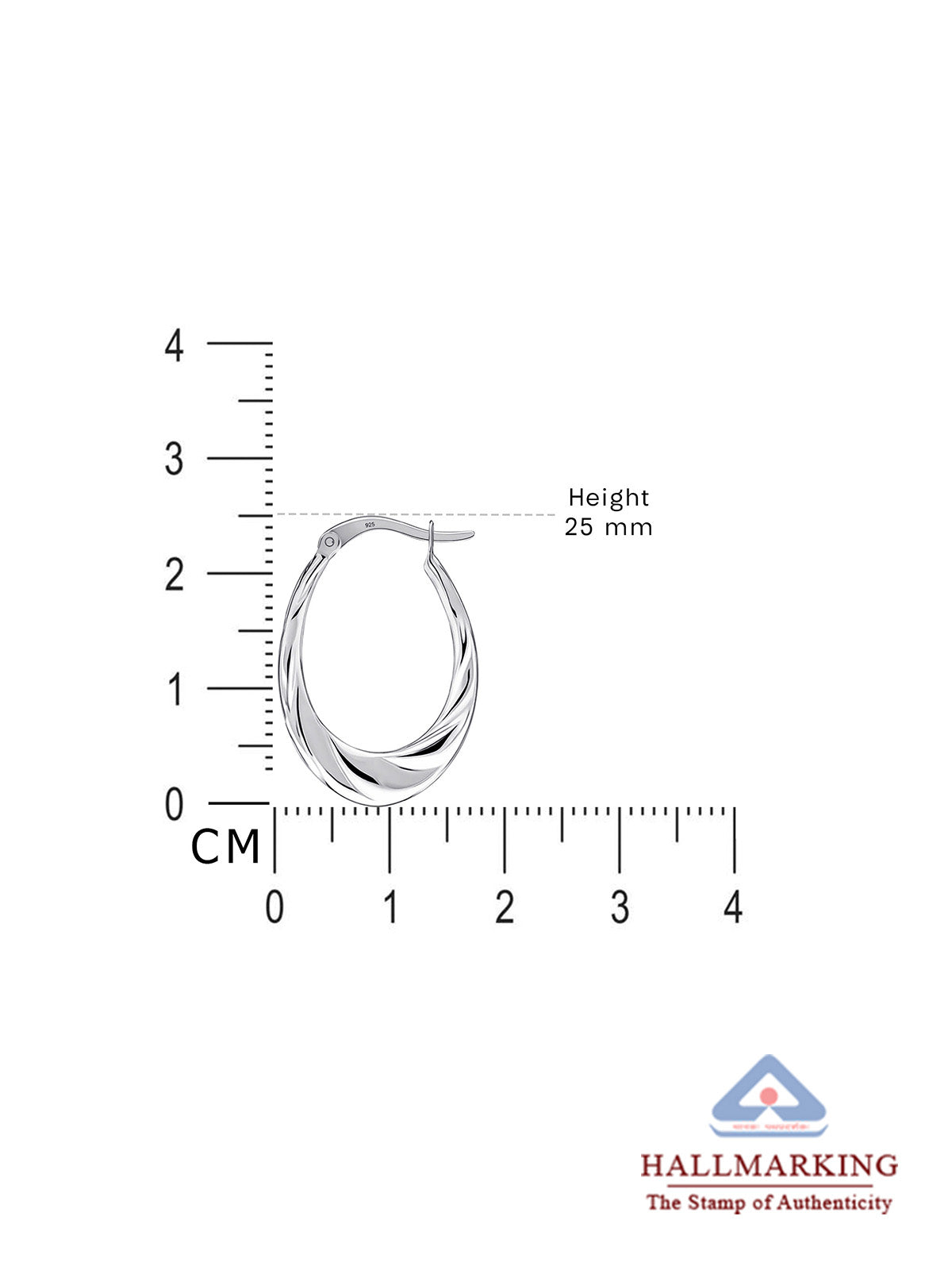 Conchiglia Mini Oval Women's Hoop Earrings