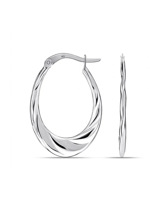 Conchiglia Mini Oval Women's Hoop Earrings