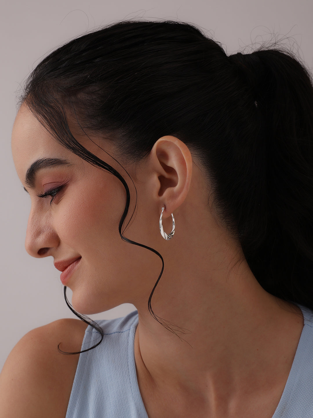 Mini Oval Shrimp Hoops