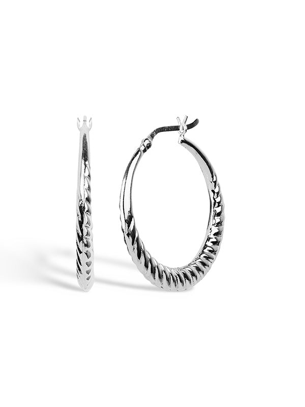 High-Polish Round Hoops