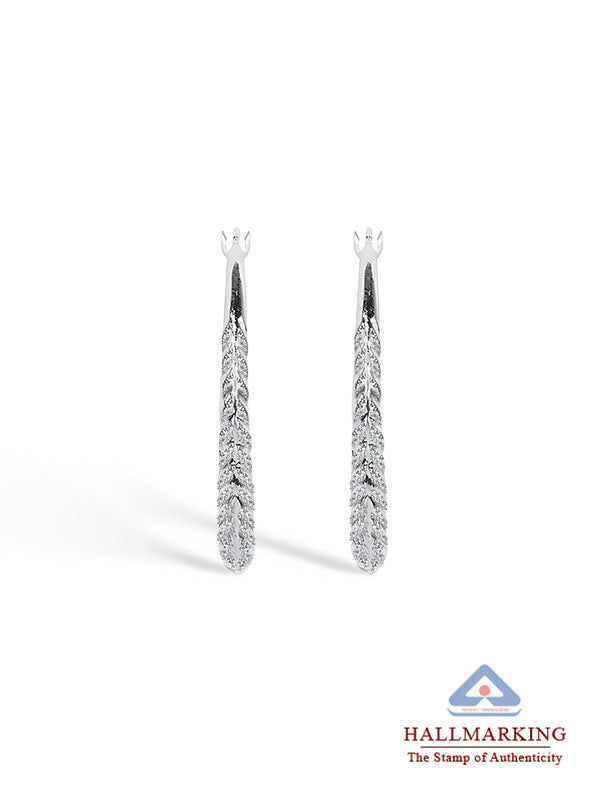 Classic Diamond-Cut Hoops 30mm