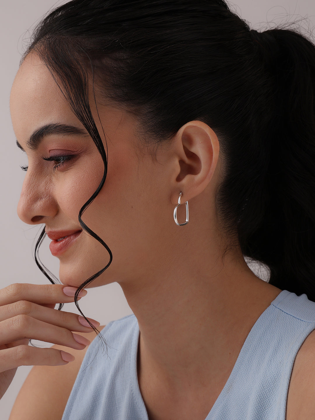 Love Theme Hoop Earrings