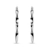 925 Sterling Silver Love Thaeme Hoop Earrings for Teen Women