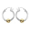 925 Sterling Silver Hoop Earrings for Teen Women 25 MM
