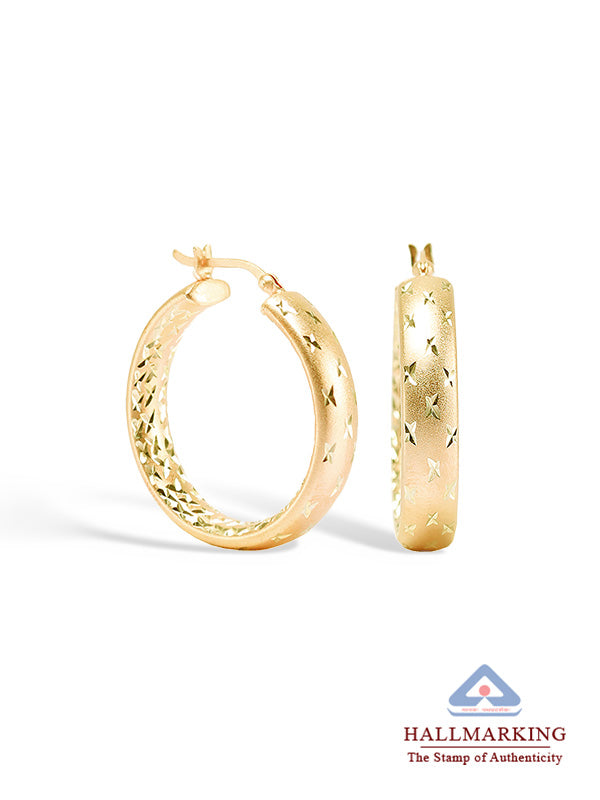 Gold Plated Hoop Earrings
