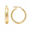 925 Sterling Silver Gold Plated Hoop Earrings for Women 30 MM