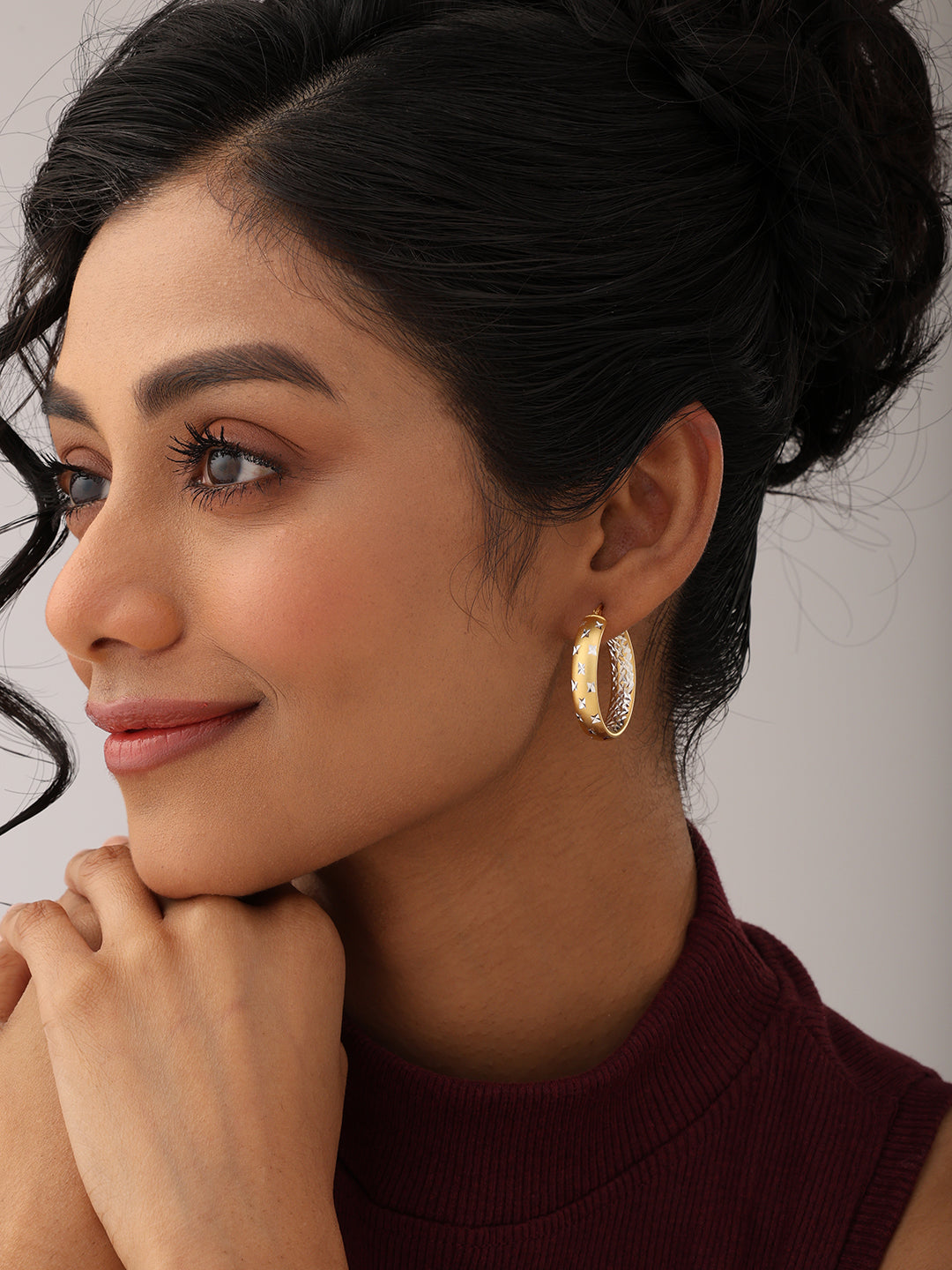Gold Plated Hoop Earrings