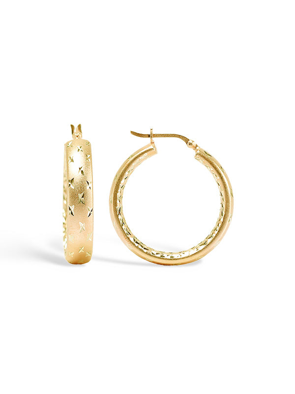 Gold Plated Hoop Earrings