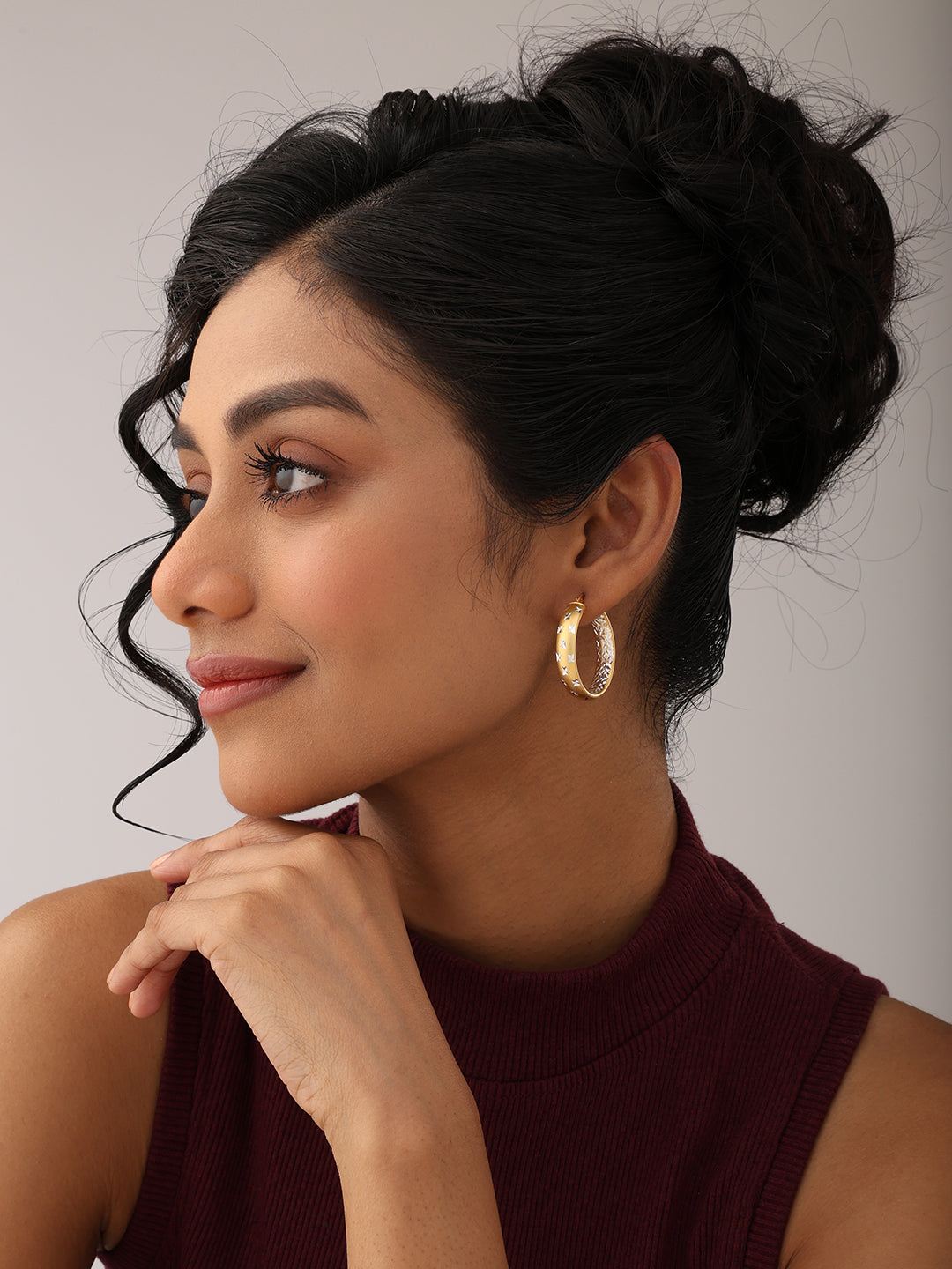 Gold Plated Hoop Earrings