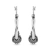 925 Sterling Silver Antique Bali Hoop Earrings for Girl