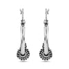 925 Sterling Silver Antique Bali Hoop Earrings for Girl and Women