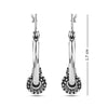 925 Sterling Silver Antique Bali Hoop Earrings for Girl