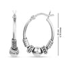 925 Sterling Silver Hollow Hoop Earrings for Teen Women