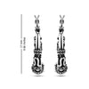 925 Sterling Silver Tribal Hoop Earrings for Teen Women