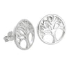 925 Sterling Silver Tree Of Life Earrings for Teen Women