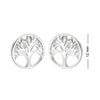 925 Sterling Silver Tree Of Life Earrings for Teen Women
