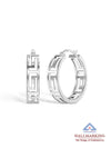 925 Sterlingb Silver Greek Wall Hoop Earrings for Teen Women