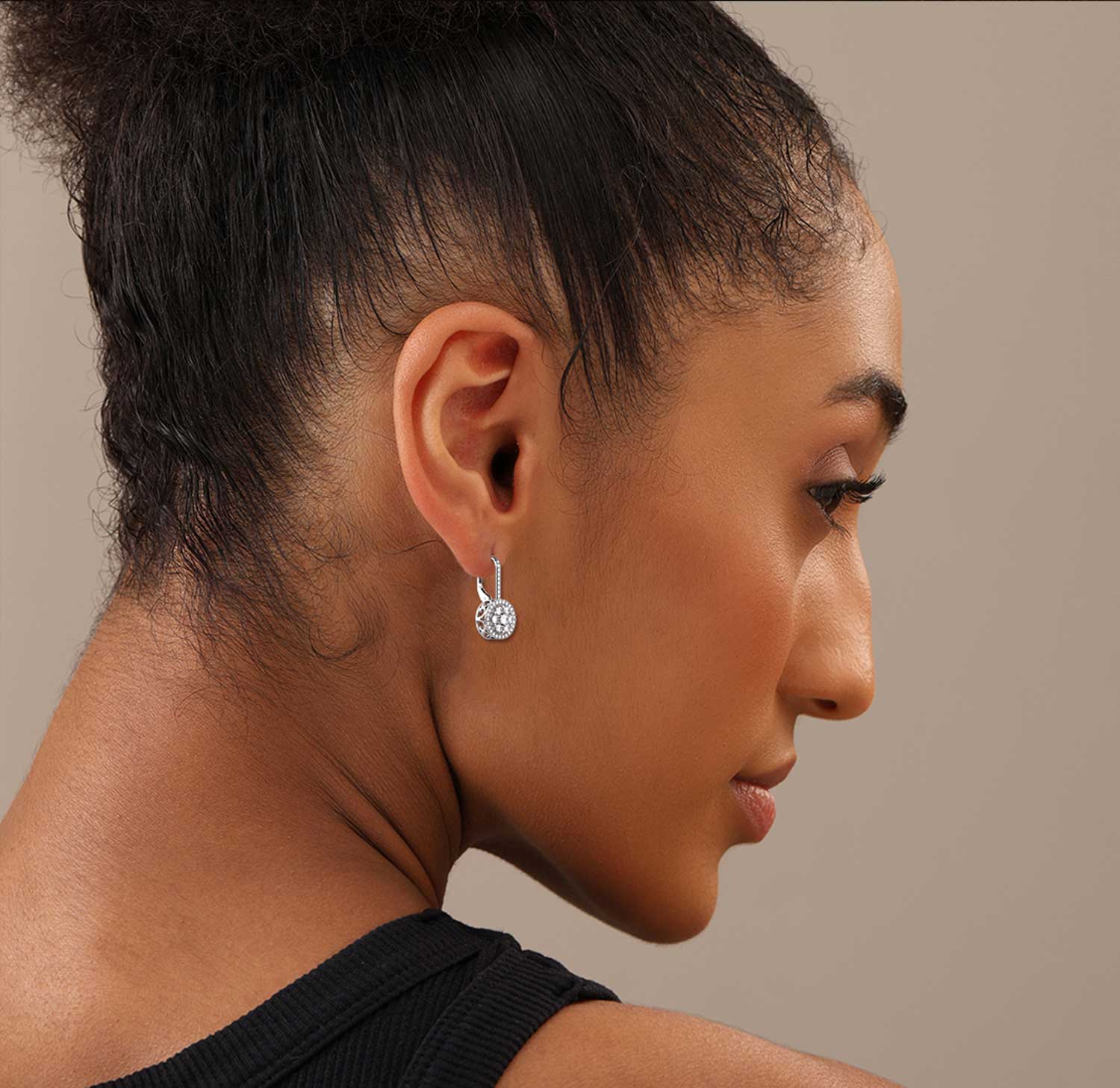 925 Sterling Silver CZ Drop Dangle Earrings for Women