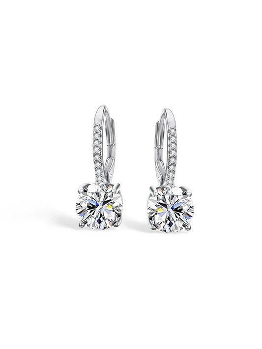Steluna CZ Leverback Drop Women's Earrings