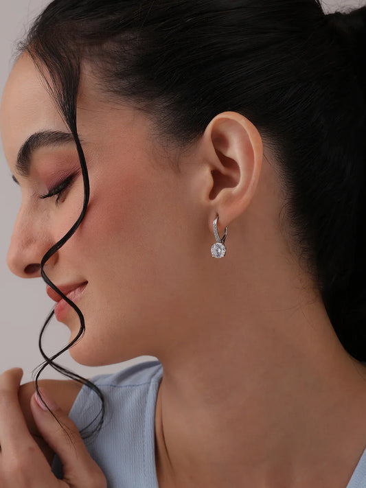 Steluna CZ Leverback Drop Women's Earrings