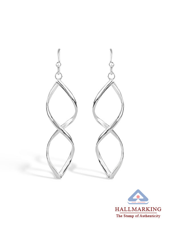 Wire Figure-Eight Drop Earrings
