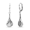 925 Sterling Silver Diamond Cut Earrings for Teen Women