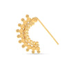 925 Sterling Silver Gold Plated Intricate Nosepin for Women