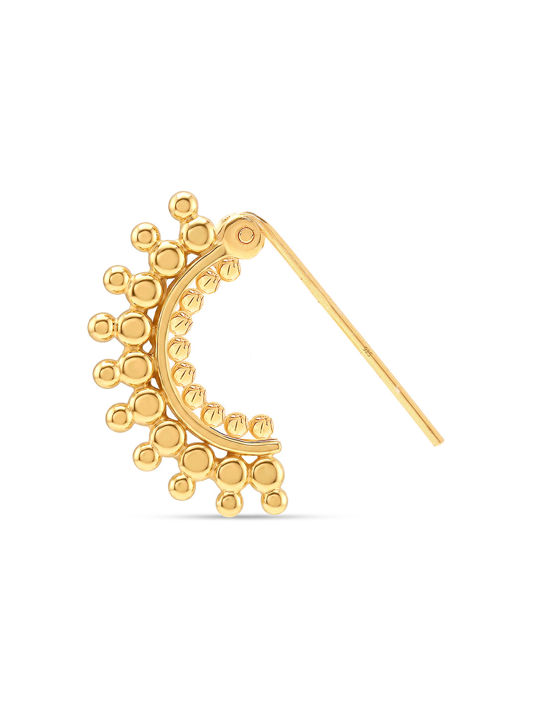 Flash Gold Peacock Inspired Nose Pin