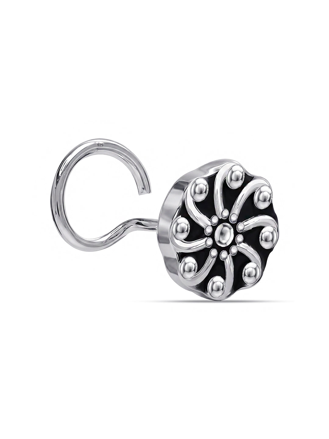 Antique Floral Stud Nose Pin