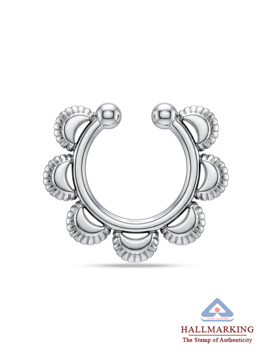 Antique Beaded Hoop Nose Pin
