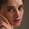 925 Sterling Silver Engraved Moon Motif Design Clip-On Septum Nose Pin for Women