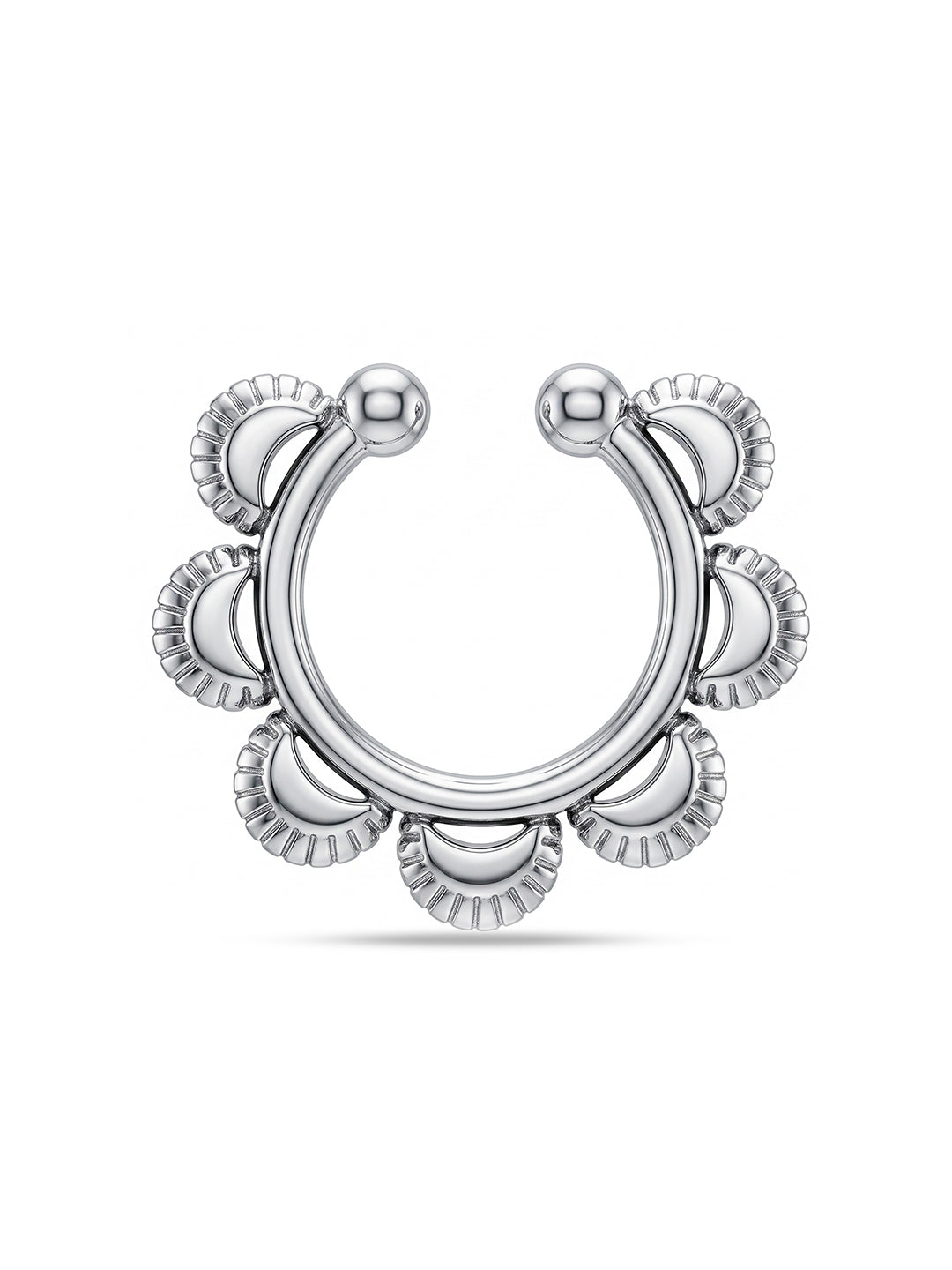 Antique Beaded Hoop Nose Pin
