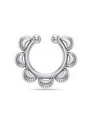 Antique Beaded Hoop Nose Pin
